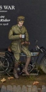 TW54A01 Dispatch Rider WRAF, France 1918 54mm Tommy's War
