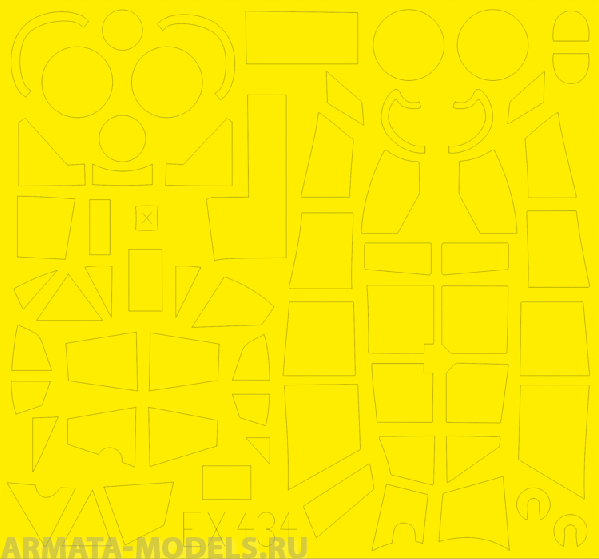 EX434ED  Окрасочная маска Do 215B (for ICM kit) 1/48