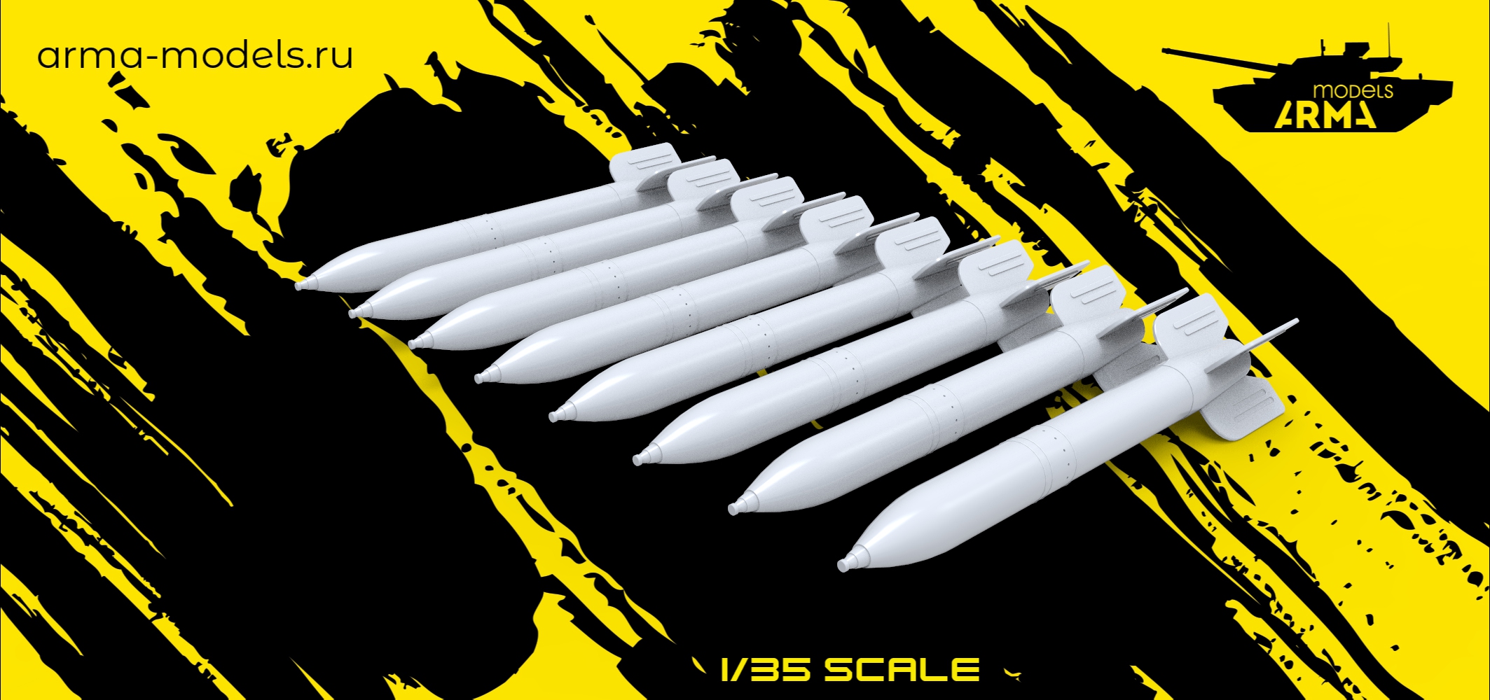 AM35674 Снаряды РС М-20 (Катюша) 8 шт. Arma Models