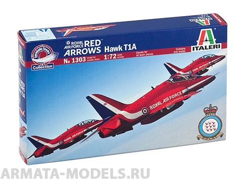 1303ИТ Самолет HAWK T1A Red Arrows Italeri