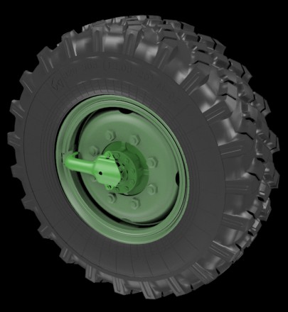 ARM35308 ЗиЛ-131 Набор колес, М93 (6 штук+запасное) ARMOR35