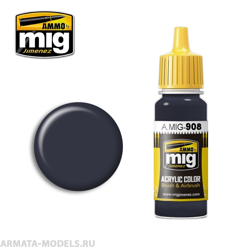 AMIG0908 Ammo Mig Акриловая краска GREY BASE 17 мл