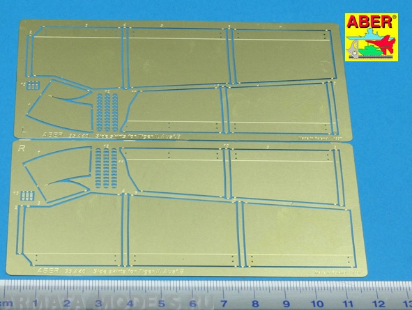 ABR-35-A40  Дополнения для  Side skirts for King Tiger для Tamiya 1/35