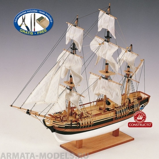 CON80621 Сборная модель корабля HMS Bounty плюс инструменты и краски CONSTRUCTO