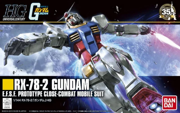 BND-2301235 Сборная модель HG Bandai RX-78-2 Gundam Bandai
