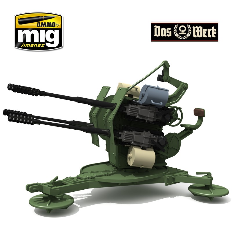 DW35004 Сборная модель 3cm Flakvierling 103/38 Das Werk