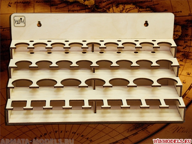 MWP-0010-24 Модуль-органайзер комбинированный под краску 36; 30; 26  и 25 мм. TAMIYA эмаль