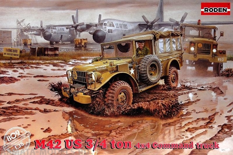 Rod809 Американский армейский автомобиль M-42 US 3/4 ton 4x4 Roden