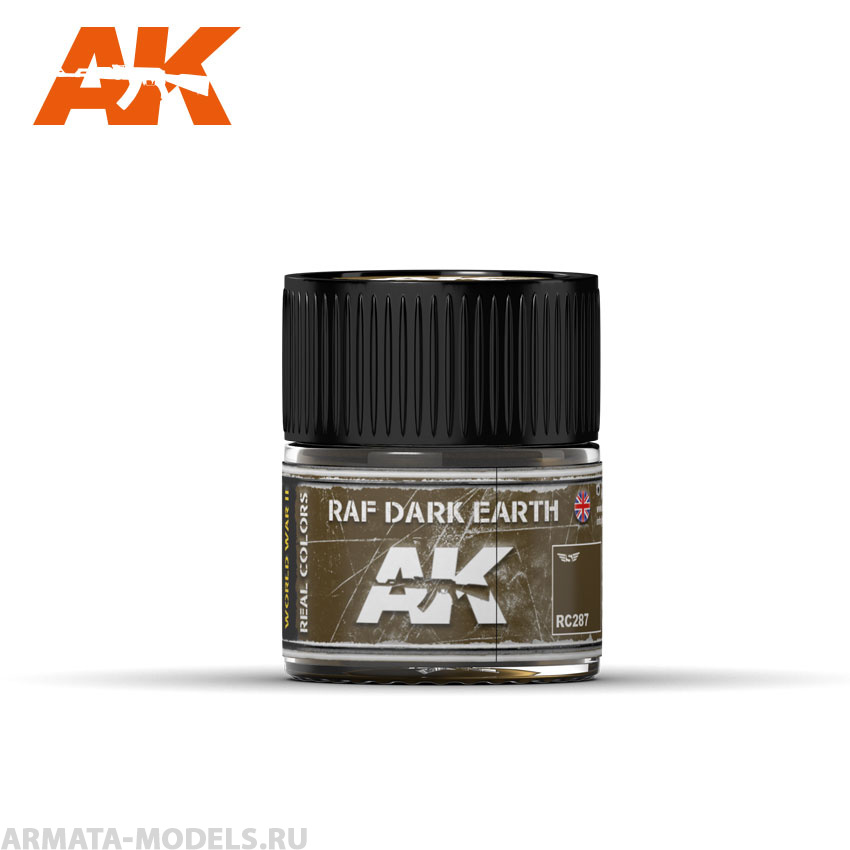 RC287 Краска Real Colors RAF Dark Earth - 10ml