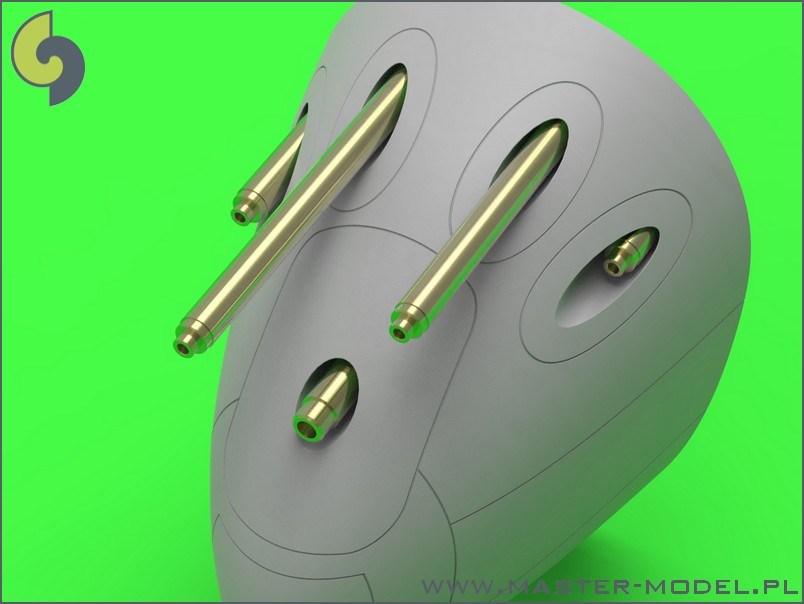 AM-32-087 P-38 Lightning - позднее вооружение (Браунинги 50-го калибра с закрытыми охлаждающими рубашками и 20-мм наконечники пушек)