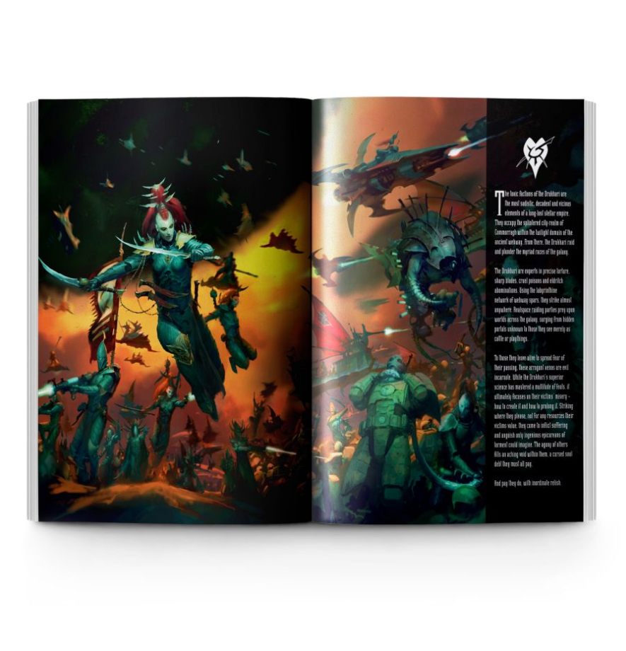 45-01 Книга правил Кодекс Друкари (англ.) (Codex: Drukhari 9 ed (HB, Eng))