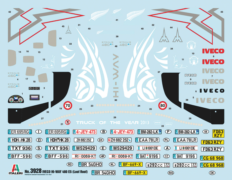 3928ИТ Грузовик IVECO HI-WAY 480 E5 LOW ROOF Italeri