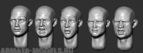 ARM356048 Головы (без волос) №10 ARMOR35