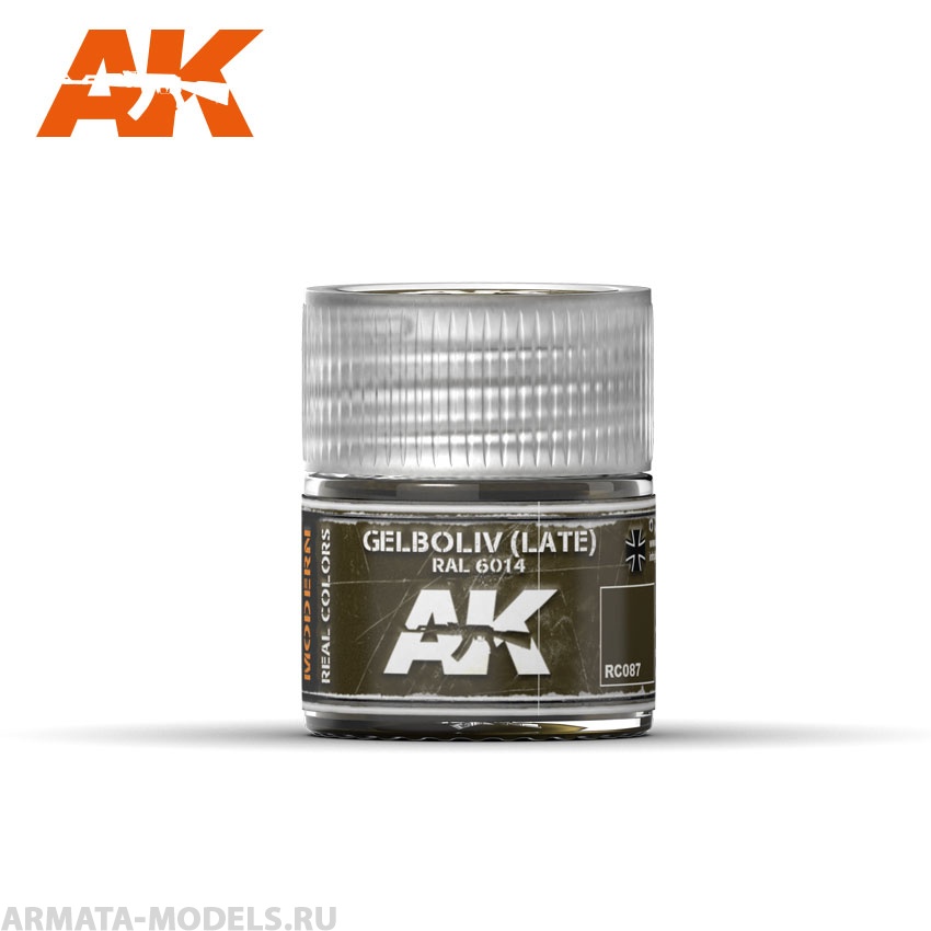 RC087 Краска Real Colors Gelboliv (Late) RAL 6014  10ml