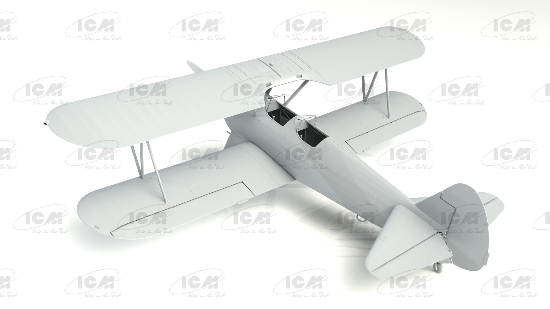 32050 Stearman PT-17/N2S-3 Kaydet , Американский учебный самолет ICM