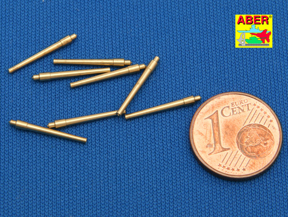 ABR-1:700-L-09  Дополнения для  Set of 8 pcs 381 mm short  barrels for ship Hood для  1/700