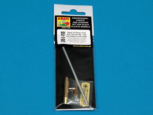 ABR-35-L-113  Дополнения для  Barrel for 17pdr A/T Gun with ball muzzle brake для Bronco 1/35