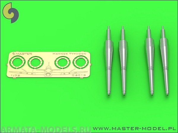 AM-72-065 Стволы к авиапушке для Typhoon Mk IB 4 шт. с кожухом компенсатора отдачи