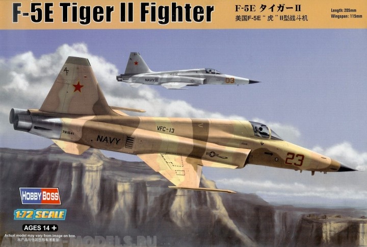 80207 Самолет F-5E (Tiger II) fighter Hobby Boss