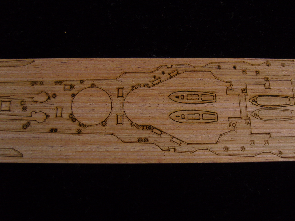 AW20035 Деревянная палуба для IJN HARUNA 1944