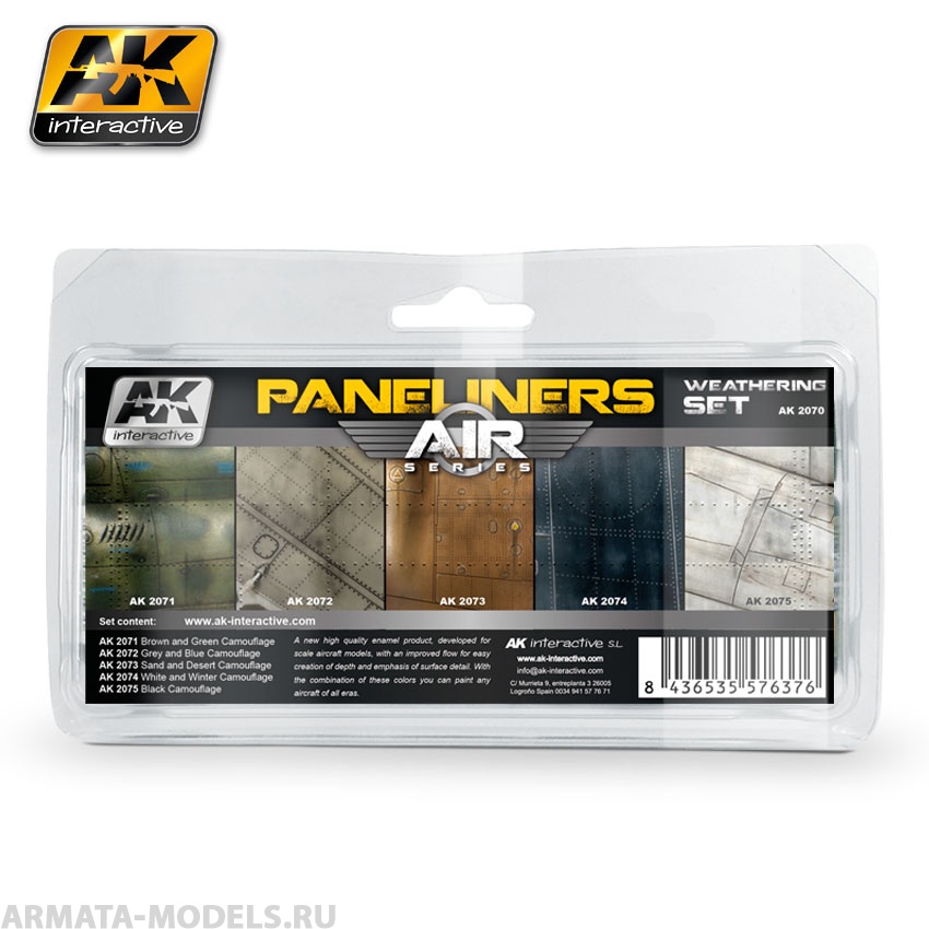 AK2070 Набор для везеринга PANELINERS WEATHERING SET