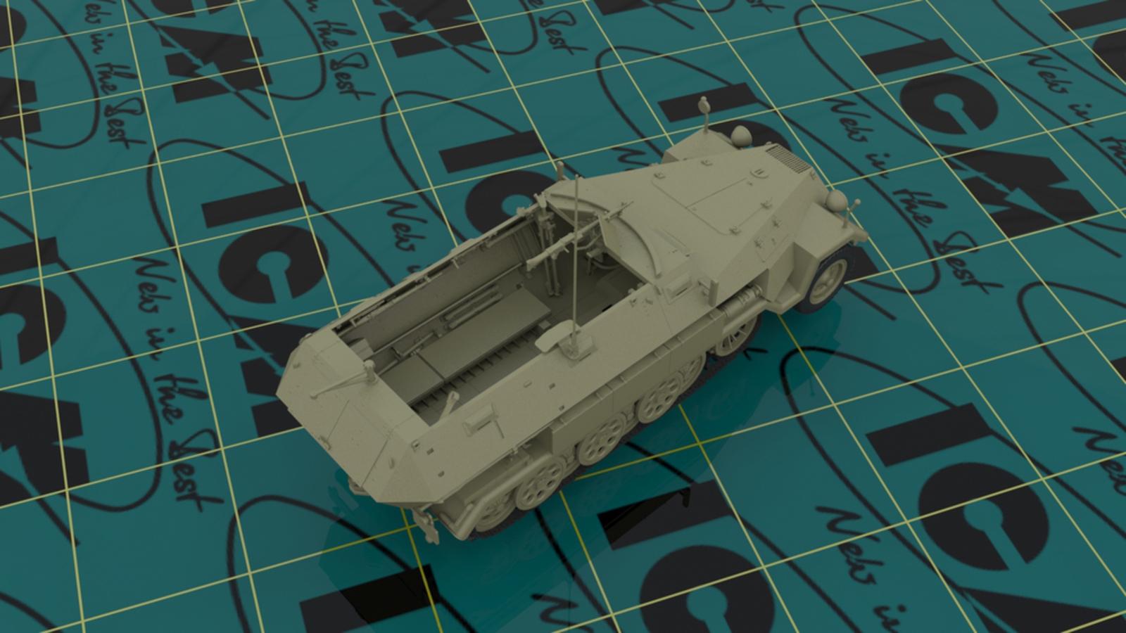 35101 Sd.Kfz.251/1 Ausf.A, WWII German Armoured Personnel Carrier (100% new molds) ICM