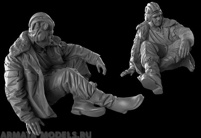 AM3711 Фигура танкиста №2 (Не для свободной продажи) Arma Models