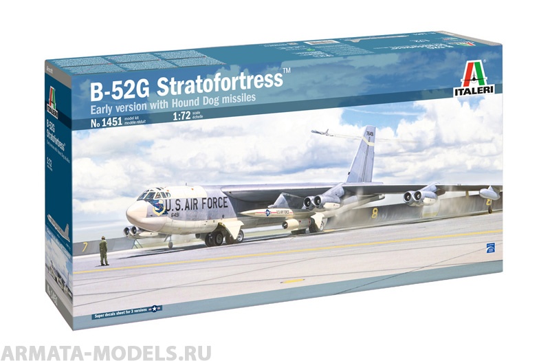 1451ИТ Самолет B-52G Stratofortress Italeri