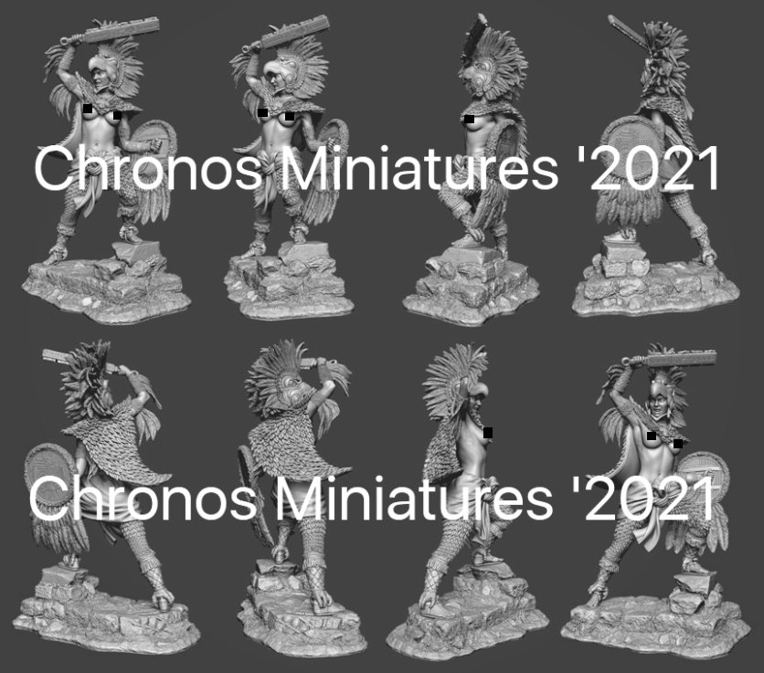 CHM-54245. Миры Фэнтези: Дочь Монтесумы. 54 мм. Материал - смола. Chronos Miniatures
