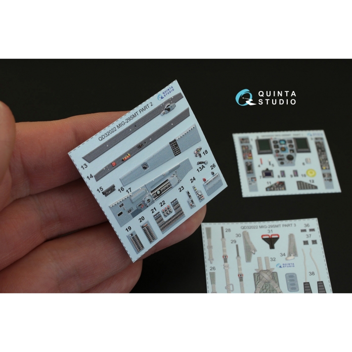 QD32022 1/32 3D Декаль интерьера кабины МиГ-29СМТ (для модели Trumpeter)