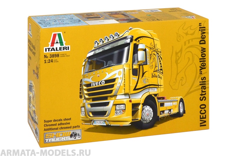 3898ИТ Грузовик Iveco Stralis Yellow Devil Italeri