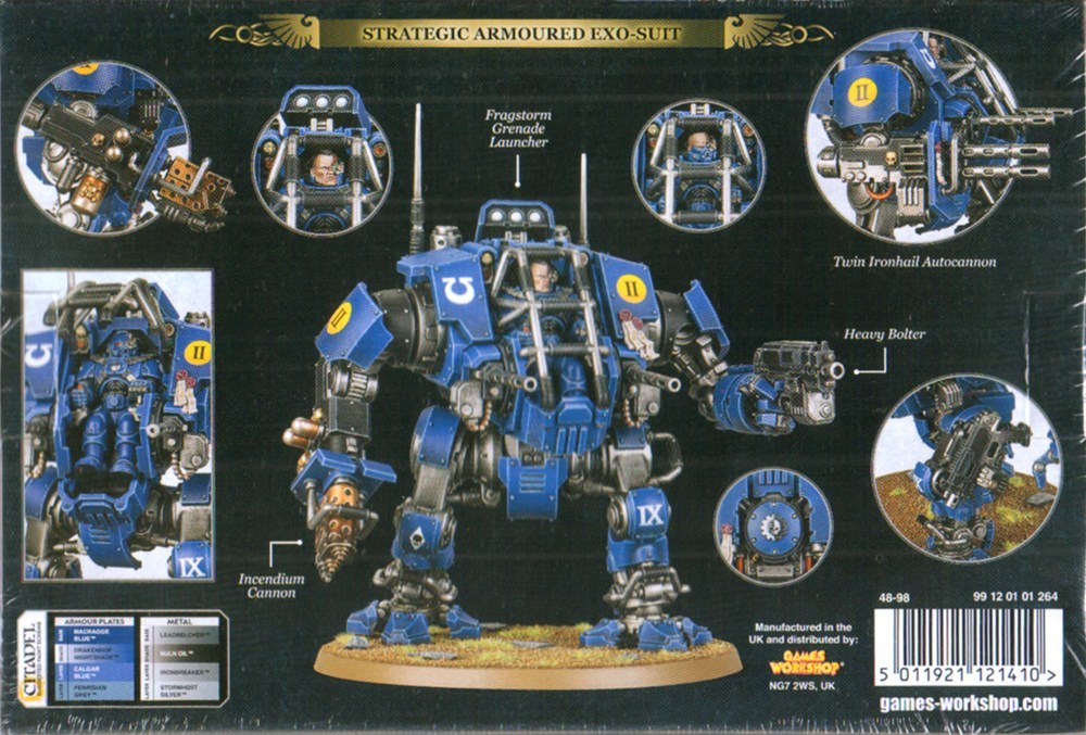 48-98 Набор Космодесант. Тактический боекостюм для примарисов Инвиктор (Space Marines Primaris Invictor Tactical Warsuit) (2020)