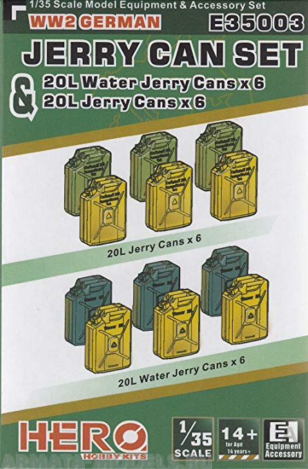 E35008 1/35 Modern U.S Jerry Can & Plastic Tank
