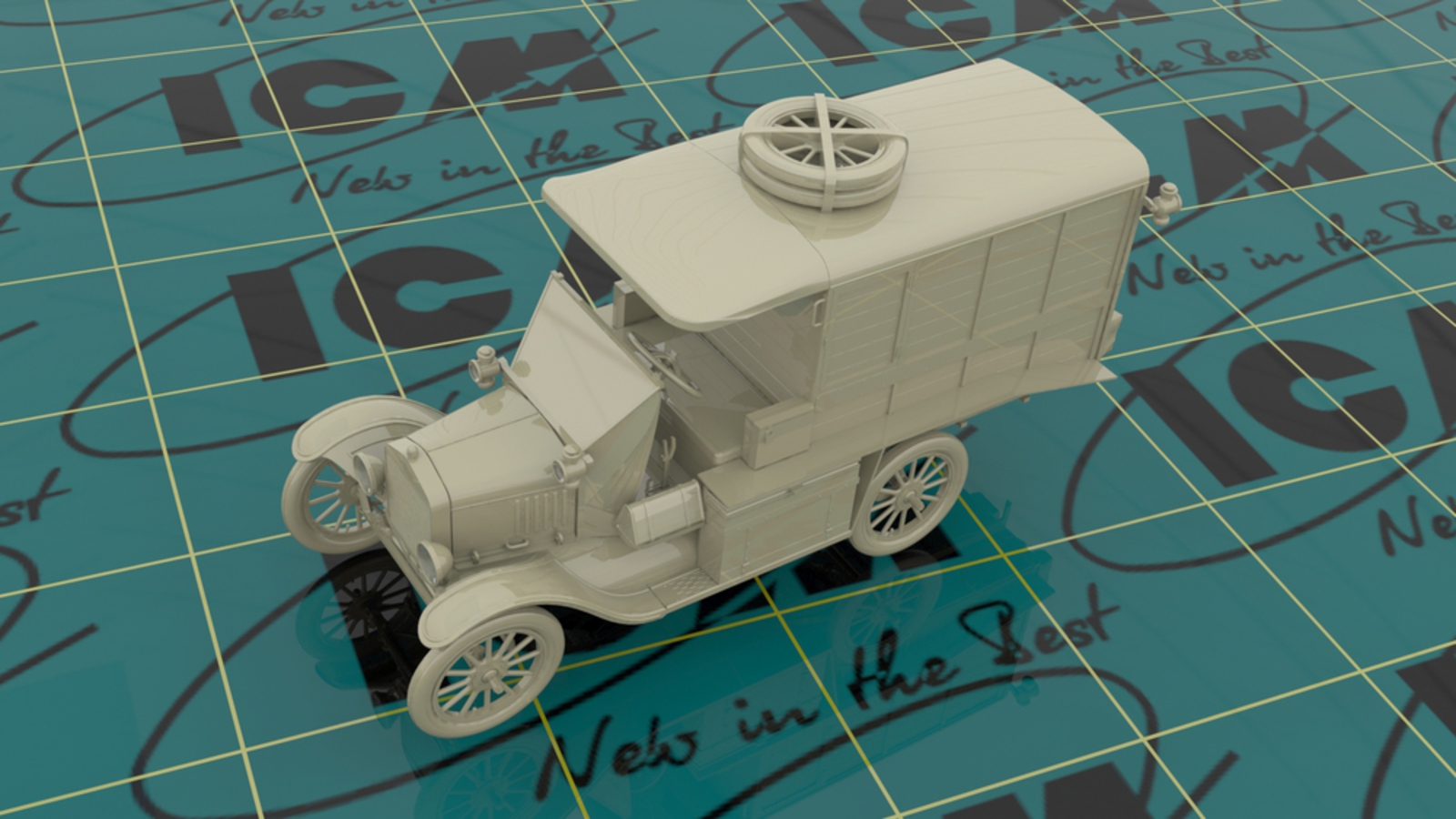 35665 МодельT 1917 г. санитарная (раннего выпуска), Автомобиль американской санитарной службы IМВ ICM