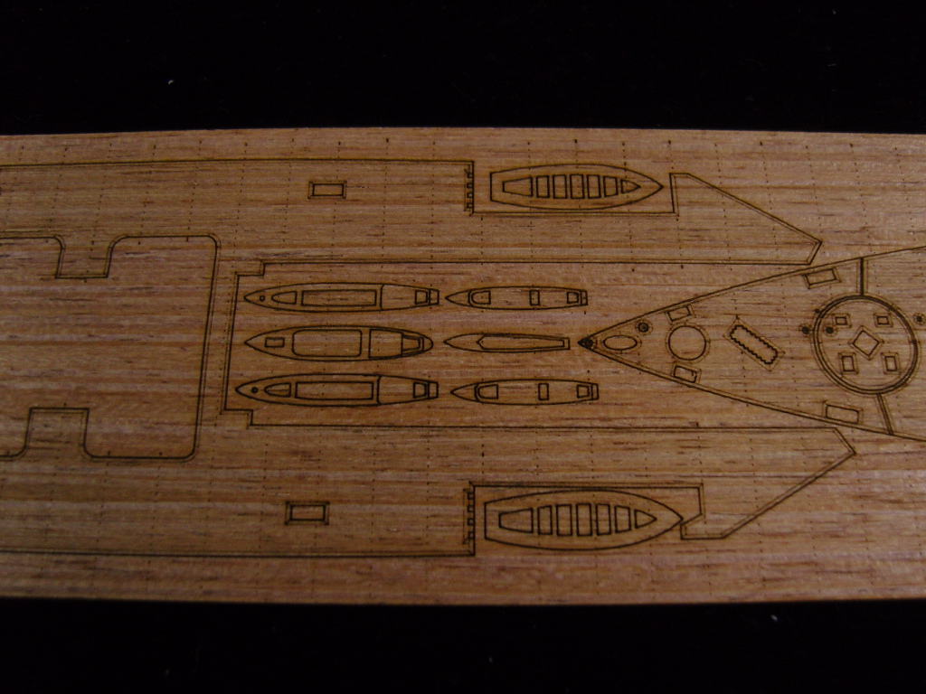 AW20022 Деревянная палуба для HMS HOOD 1931