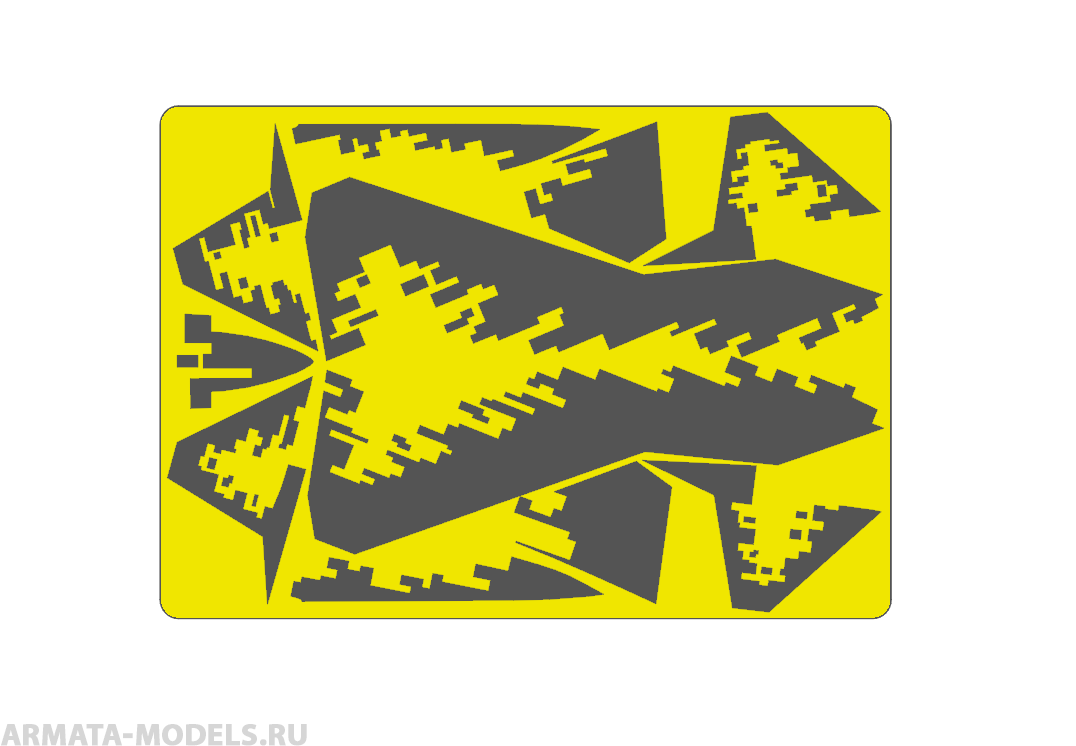 AM72116 Маска окрасочная для Су-57 (Старый) Пиксель Борт №510 Звезда 1/72