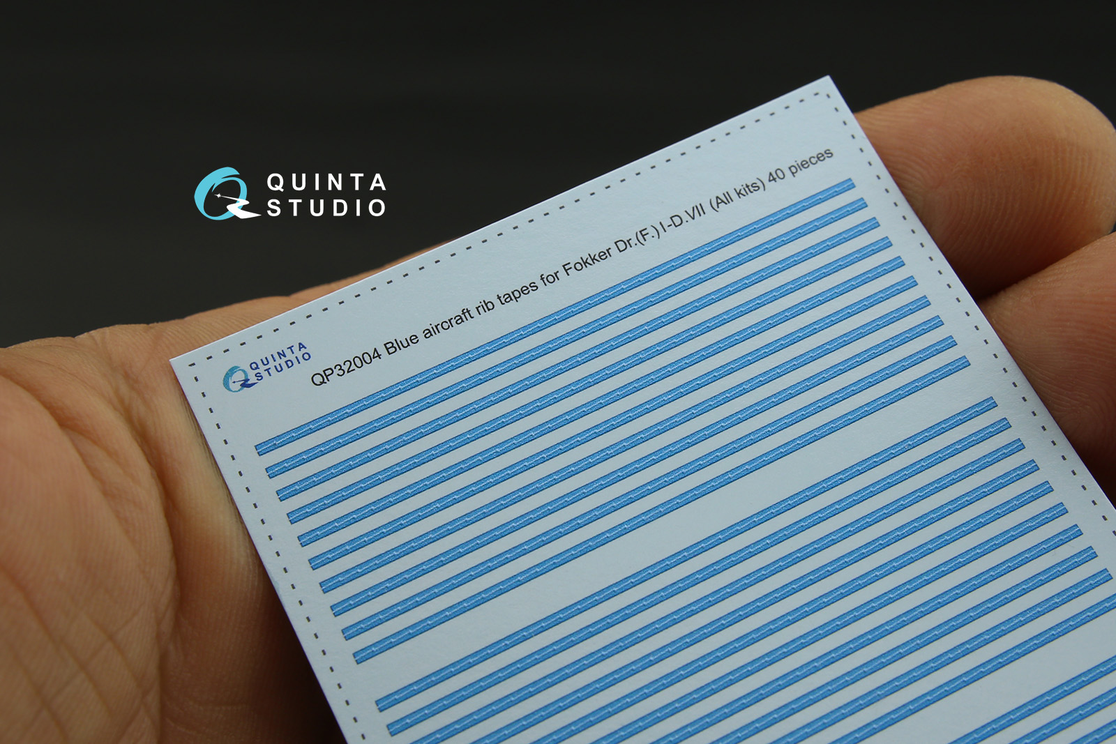 QP32004 Голубые киперные ленты для Fokker Dr. (F.)I-D.VII (для любых моделей)