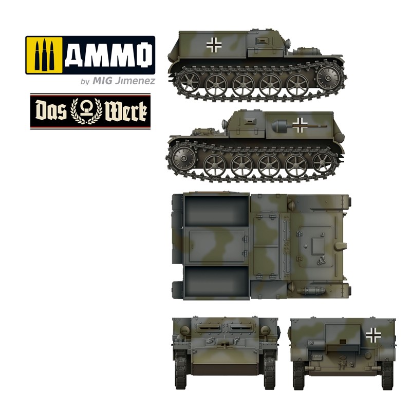 DW35016 Сборная модель Gepanzerter Munitionsschlepper VK3.02 Das Werk