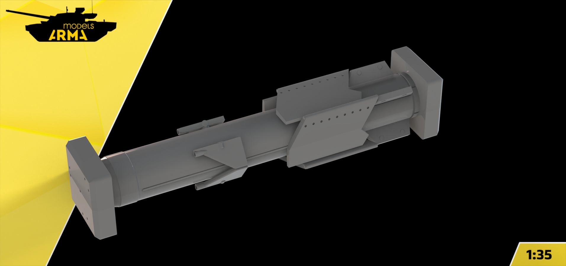 AM35999 Ракета 3М7 «Дракон» для ИТ-1 сложенная Arma Models