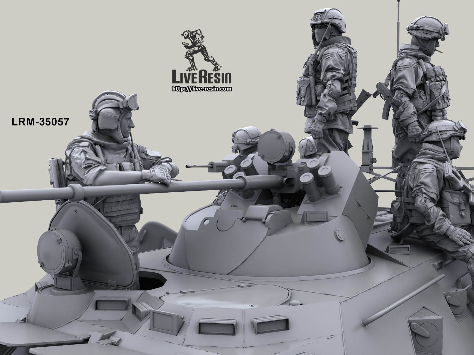 LRM35057 Современный солдат Российской Армии - Водитель/Командир БТР, водитель автотехники в шлемофоне -1 