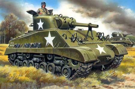 Medium tank M4(105) HVSS Sherman UM