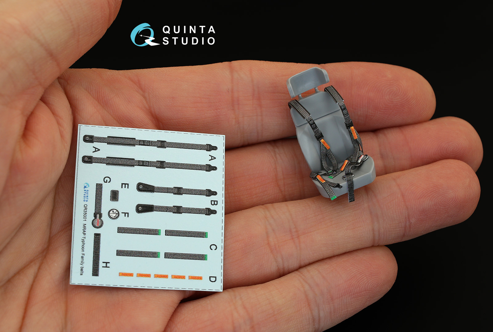 QR35001 Комплект ремней на одно кресло для семейства бронеавтомобилей Тайфун (Для всех моделей) 