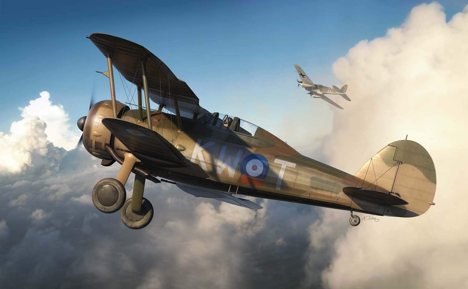 A02052A Сборная модель Самолета Gloster Gladiator Mk.I/Mk.II Airfix