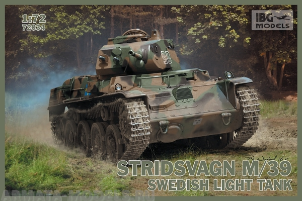 IBG72034 Танк Stridsvagn M/39 Swedish light tank IBG models