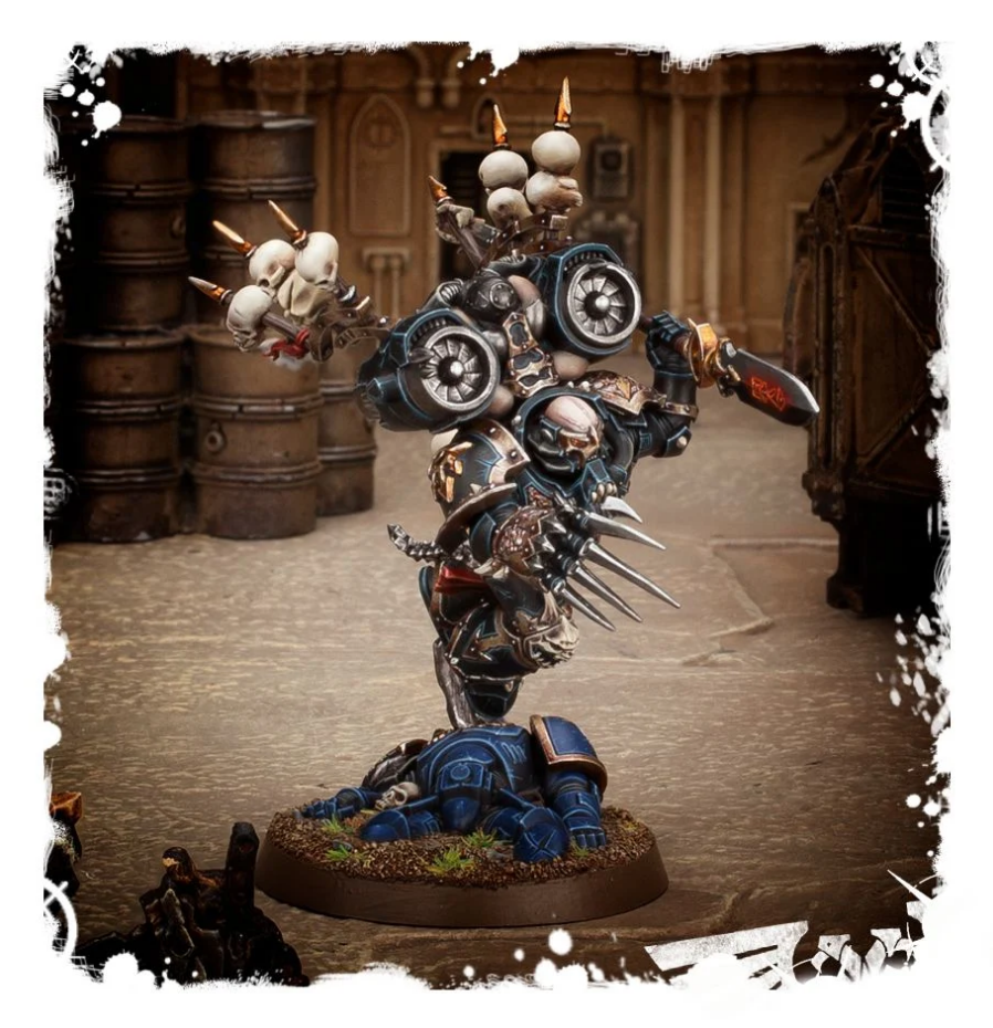 43-23GW Набор Космодесант Хаоса. Хааркен Покоритель Миров (Chaos Space Marines. Haarken Worldclaimer, Herald of the Apocalypse)