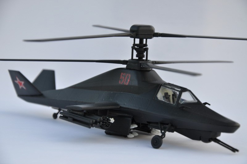 7232ПН Российский вертолет-невидимка Черный призрак Звезда