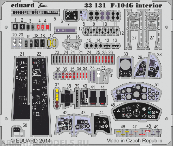 33131ED  Фототравление F-104G Interior 1/32