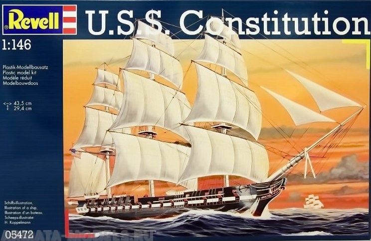 05472 Корабль парусный U.S.S. Constitution Revell
