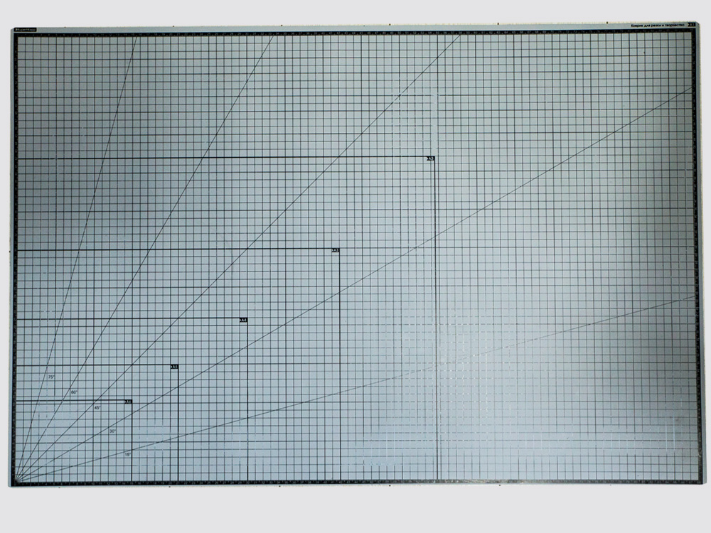 100112RK Коврик для резки А1, 3 слоя, серый черный