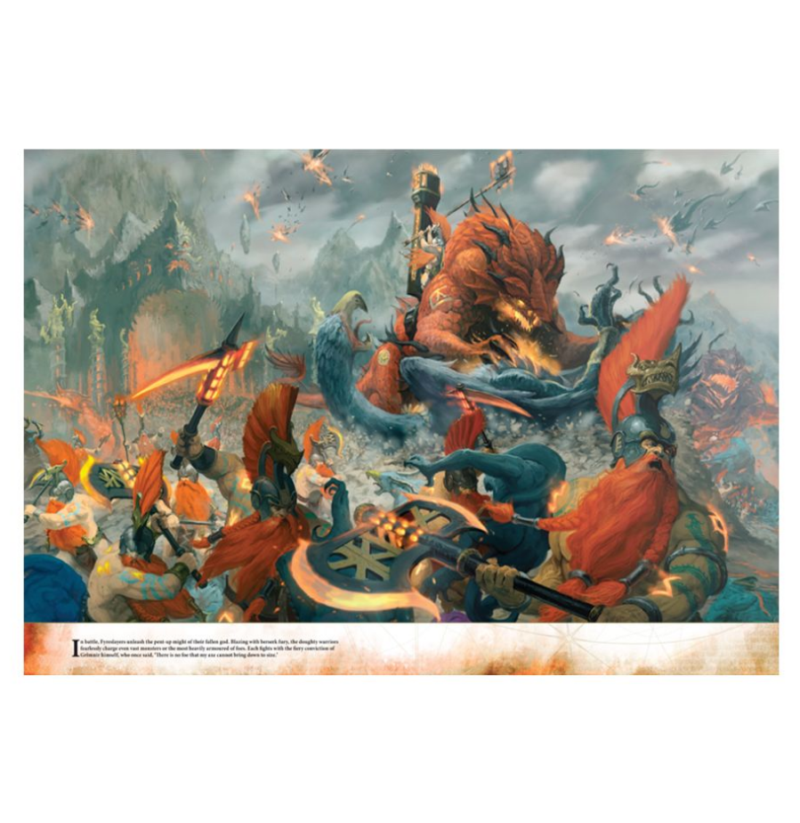 84-01-60GW Боевой Том. Огненные Истребители (англ.) (Battletome: Fyreslayers (HB, Eng))